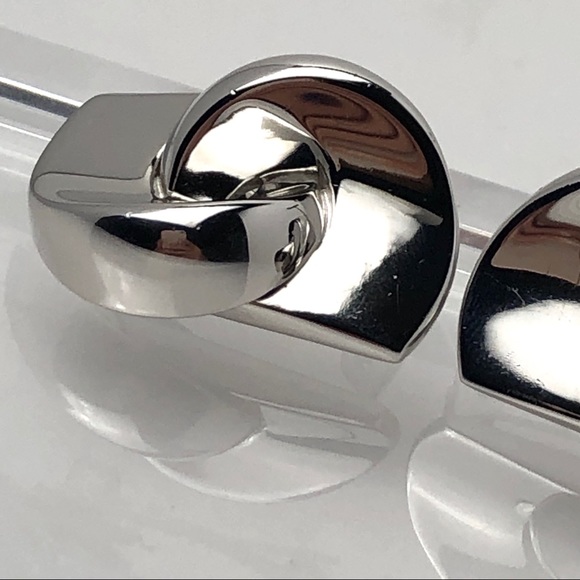 RARE VTG 70s DIOR “CD” LOGO MODERNIST EARRINGS - Picture 13 of 14